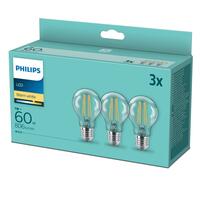 LED classic spuldze 60W A60 E27 2700K 3 GAB
