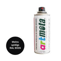 Akrila aerosola krāsa 450 ml, spīdīgi melna, R9005