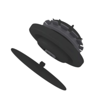 nosūces gaisa difuzors ZEHNDER Luna E125 melns