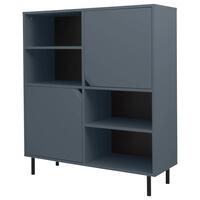 Tenzo Corner augstais skapis, 118,5 x 137 x 43 cm, matēti zils (Lake Blue)