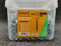 PROF Reģipša skrūve, rupjā vītne 3,8x32 mm. 3000 gab. PH2 galva