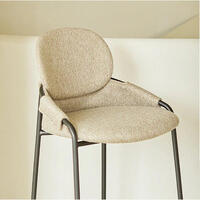 Tenzo Wing bāra krēsls, augstais ar atzveltni, gaiši pelēkbrūns (Pale Taupe) - Thumbnail 2