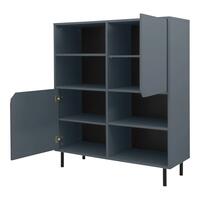 Tenzo Corner augstais skapis, 118,5 x 137 x 43 cm, matēti zils (Lake Blue) - Thumbnail 5