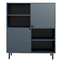 Tenzo Corner augstais skapis, 118,5 x 137 x 43 cm, matēti zils (Lake Blue) - Thumbnail 7