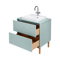 Tenzo Tom Tailor, vannas istabas skapītis, 80 × 49,5 × 62 cm, salvijas zaļš (Sage Green) - Thumbnail 3