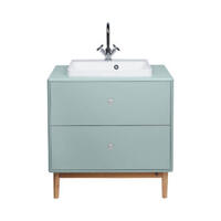 Tenzo Tom Tailor, vannas istabas skapītis, 80 × 49,5 × 62 cm, salvijas zaļš (Sage Green) - Thumbnail 4