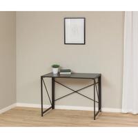 Tenzo saliekamais rakstāmgalds 100x50 cm, melns osis (Black Ash)