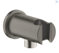 Dušas turētājs ar izvadu 1/2 Rainshower, brushed hard graphite