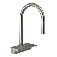 Virtuves izlietnes maisītājs ar izvelkamu dušu Aquno Select M81 170 3jet, stainless steel + sBox