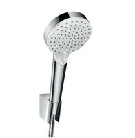 Rokas dušas komplekts Crometta 100 Vario, Comfortflex 1600 mm, EcoSmart 9 l/min, balts/hroms