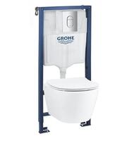 Komplekts - pods ar QR/SC vāku Serel Rimless, rāmis Solido, taustiņšArena Cosmo (hroms)