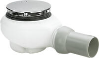 Dušas paliktņa sifons Tempoplex Plus, d=90x50 mm, plastmasa, balts/hroms