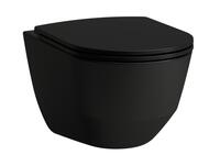 Pods Pro Rimless, stiprināms pie sienas, 360x530 mm, matēts melns
