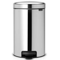 Atkritumu tvertne ar pedāli NewIcon, 12l, brilliant steel