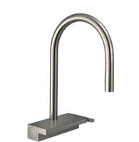 Virtuves izlietnes maisītājs ar izvelkamu dušu Aquno Select M81 170 3jet, stainless steel