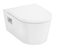 Pods ar QR/SC vāku EluPura Original S rimless, 360x540 mm, pie sienas, AquaChannel Flush, balts
