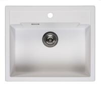 Virtuves izlietne Amsterdam 54 Tapwing, viena bļoda, 600x510 mm, pure white