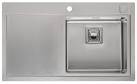 Virtuves izlietne Phoenix 40 (L), viena bļoda ar plauktu, 860x510 mm, labā puse