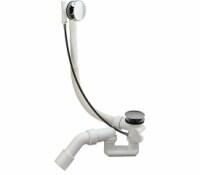 Vannas sifons Simplex, d=40/50 mm, trose 725 mm, plastmasa, balts/hroms