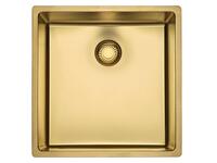 Virtuves izlietne New York Comfort 40x40 (L), viena bļoda, 440x440 mm, gold flax