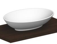 Izlietne Neck, 630x450 mm, uz virsmas, balta