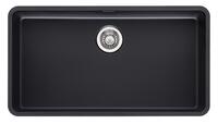 Virtuves izlietne Ohio 80x42 (L), viena bļoda, 840x460 mm, jet black