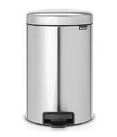 Atkritumu tvertne ar pedāli NewIcon, 12l, matt steel FPP