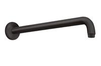 Dušas galvas turētājs, 389 mm, no sienas, matēts melns