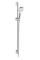 Rokas dušas komplekts Crometta 1jet, 650 mm, balts/hroms