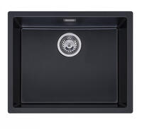 Virtuves izlietne Texel 50 (L), viena bļoda, 550x450 mm, pure black