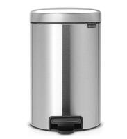 Atkritumu tvertne ar pedāli NewIcon, 20l, matt steel FPP