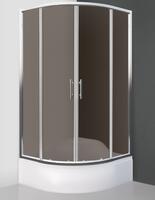 Dušas stūris Madison Neo, 900x900 mm, h=1650, r=550, briliants/rouch stikls