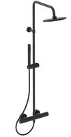 Dušas sistēma ar termostatu Ceratherm T25, silk black