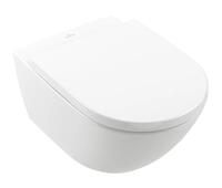 Pods ar QR/SC vāku Subway 3.0 Rimless, stiprināms pie sienas, 370x560 mm, TwistFlush, SupraFix, balt