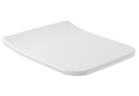 Poda sēdriņķis ar vāku Architectura Slimseat, QR/SC, balts