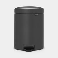 Atkritumu tvertne ar pedāli NewIcon, 5l, mineral infinite grey