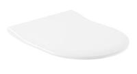 Poda sēdriņķis ar vāku Architectura Slimseat, balts