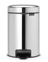 Atkritumu tvertne ar pedāli NewIcon, 5l, brilliant steel