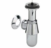Izlietnes sifons ar izplūdi, 1¼ x 32 mm, bez noteces, hromēts misiņš