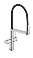 Virtuves izlietnes maisītājs Talis Select M54 PowderSpray, 3jet, Brushed Black Chrome
