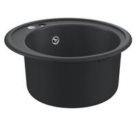 Virtuves izlietne K200 50-C, viena bļoda, d=510 mm, granite black