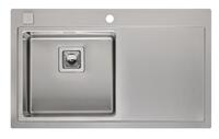 Virtuves izlietne Phoenix 40 (L), viena bļoda ar plauktu, 860x510 mm, kreisā puse