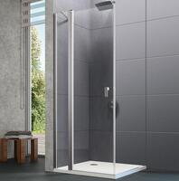 Dušas durvis stūrim/nišai Design pure, 1000 mm, h=2000, hroms/caurspīdīgs stikls AP
