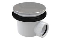 Dušas paliktņa sifons Professional 90, d=90x40 mm, h=84 mm, plastmasa, balts/hroms