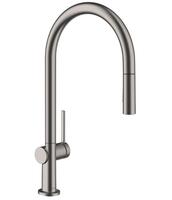 Virtuves izlietnes maisītājs ar izvelkamu dušu Talis M54 210 2jet, brushed black chrome + sBox