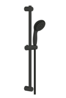 Dušas komplekts Vitalio Start 100 II, 600 mm, matēts melns
