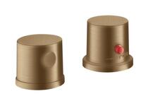 Iebūvējamā vannas termostata Axor Uno² virsapmetuma daļa, 2 caurumu, uz virsmas, brushed bronze