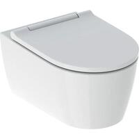 Pods ar QR/SC vāku One Rimless, stiprināms pie sienas, 365x540 mm, TurboFlush, balts