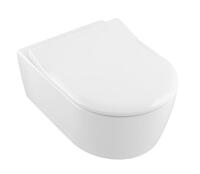 Pods ar QR/SC vāku Avento Rimless, stiprināms pie sienas, 370x530 mm, DirectFlush, balts