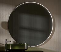 Spogulis ar apgaismojumu Avior Round Ghost, d=800 mm, melns